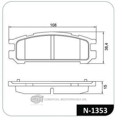 PASTILLA DE FRENO TRASERA SUBARU SVX 3.3