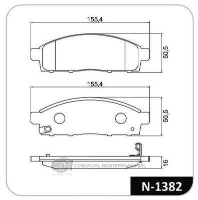 PASTILLA DE FRENO DELANTERA MITSUBISHI L