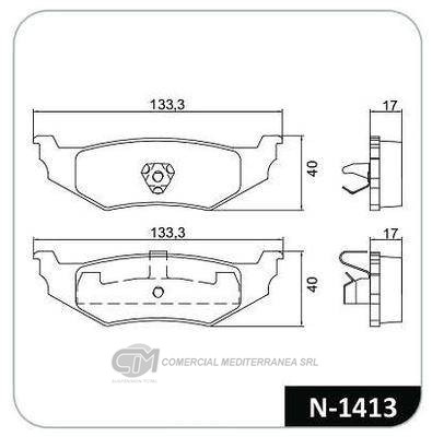 PASTILLA DE FRENO TRASERA CHRYSLER STRAT