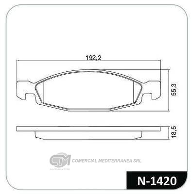 PASTILLA DE FRENO DELANTERA JEEP GRAND C