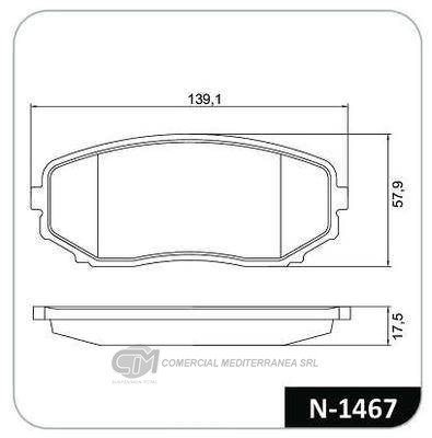 PASTILLA DE FRENO DELANTERA FORD EDGE 3.