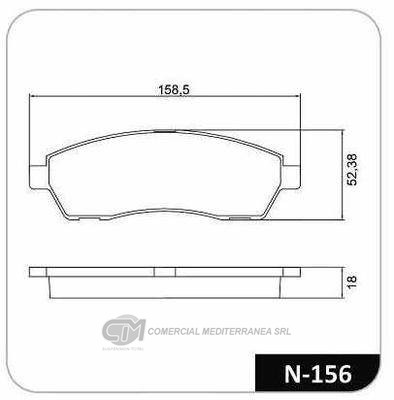PASTILLA DE FRENO TRASERA FORD F-250 XLT
