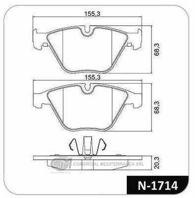 PASTILLA DE FRENO DELANTERA BMW 318I 09/