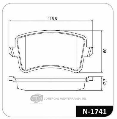 PASTILLA DE FRENO TRASERA AUDI A4 1.8 0
