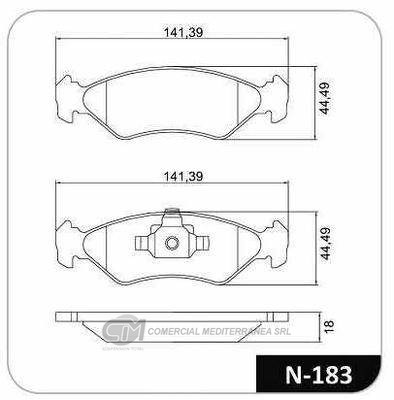 PASTILLA DE FRENO DELANTERA FORD KA 1.0