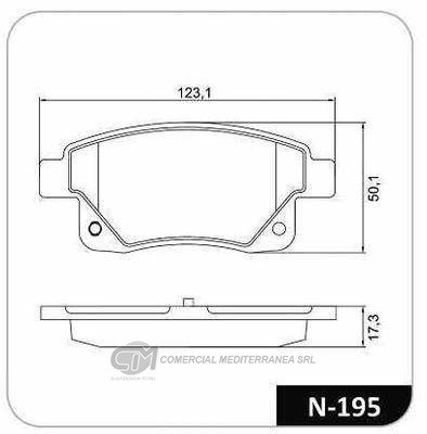 PASTILLA DE FRENO TRASERA FORD TRANSIT F