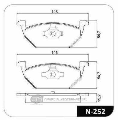 PASTILLA DE FRENO DELANTERA AUDI A1 1.0