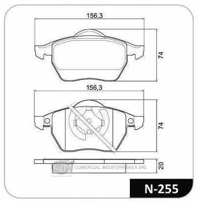 PASTILLA DE FRENO DELANTERA AUDI A3 1.8I