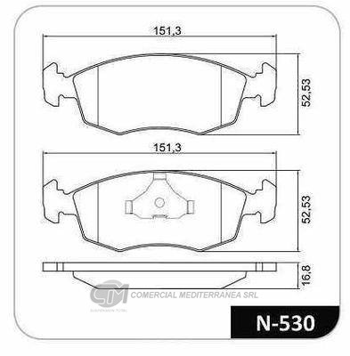 PASTILLA DE FRENO DELANTERA FIAT PALIO W