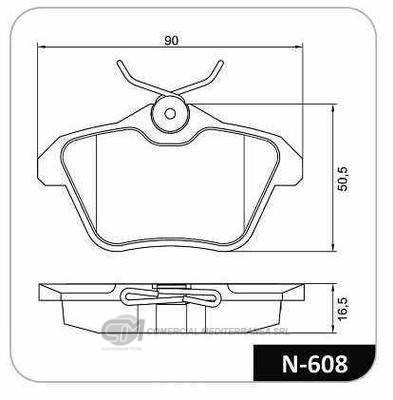 PASTILLA DE FRENO TRASERA ALFA ROMEO 156