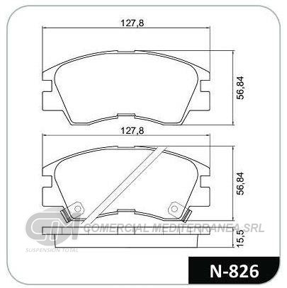 PASTILLA DE FRENO DELANTERA MITSUBISHI L