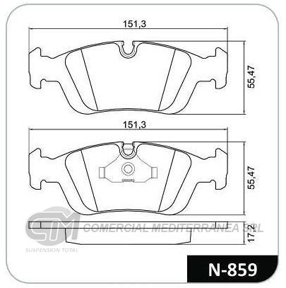 PASTILLA DE FRENO DELANTERA BMW 316I 90