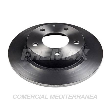 DISCO DE FRENO FREMAX MAZDA 626 MX6 TRASERA SOL.
