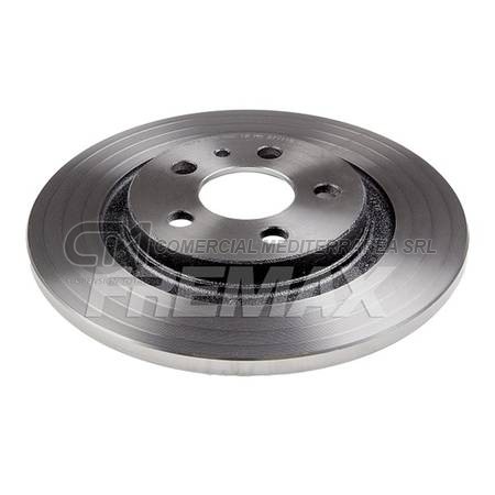 DISCO DE FRENO FREMAX PEUGEOT 807 02 .. TRASERO SOLIDO DIAMETR