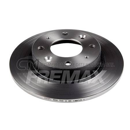 DISCO DE FRENO FREMAX KIA CARENS 1.8I 16V 99 01 TRASERO SOLIDO