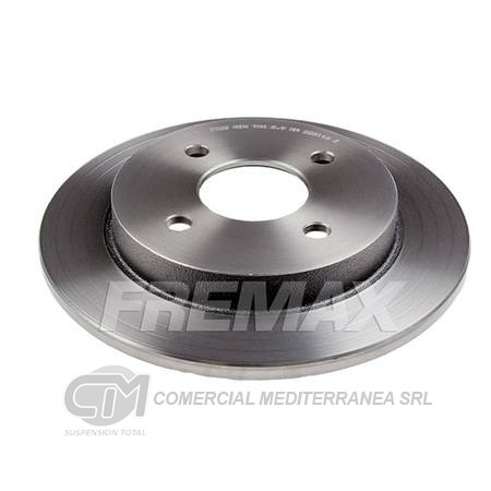DISCO DE FRENO FREMAX FORD FOCUS 99 .. TRASERO SOLIDO DIAMETR