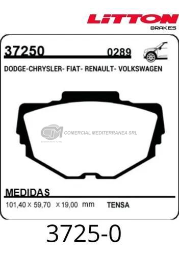 PASTILLA DE FRENOS LITTON VOLKSWAGEN 1500-RENAULT 12-FIAT 128 TIPO