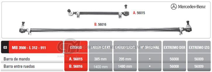 BARRA MANDO MB 3500 - L 312-911 PINTARELLI