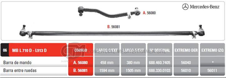 BARRA MANDO MB L710 D L913 D - LO814 PINTARELLI