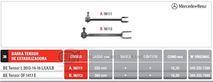 TENSOR BARRA ESTABILIZADORA MB OF1417B PINTARELLI
