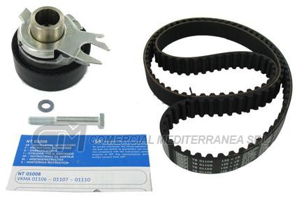 KIT DISTRIBUCION TENSOR+CORREA SKF VOLKSWAGEN FOX/GOL TREND/VOYAGE/SURAN 1.