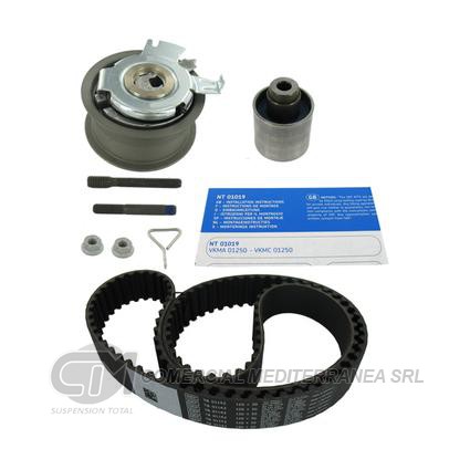 KIT DISTRIBUCION TENSOR+CORREA SKF VOLKSWAGEN BORA / GOLF 1.9 TDI AXR/BKC/B