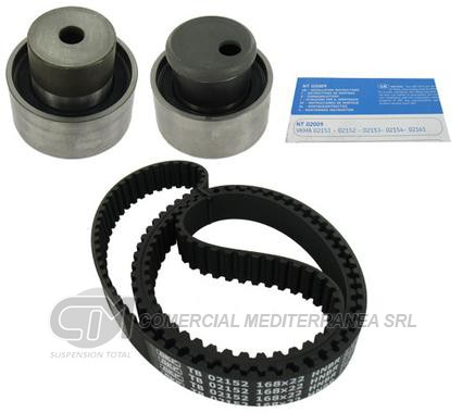 KIT DISTRIBUCION TENSOR+CORREA SKF FIAT DUNA / UNO / SIENA / PALIO MOTOR 1.