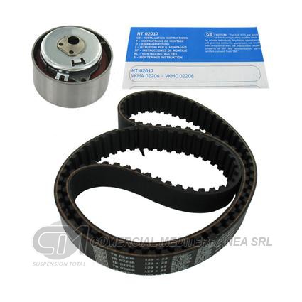 KIT DISTRIBUCION TENSOR+CORREA SKF FIAT PALIO / SIENA 1.3 FIRE 8V MPI C/TE