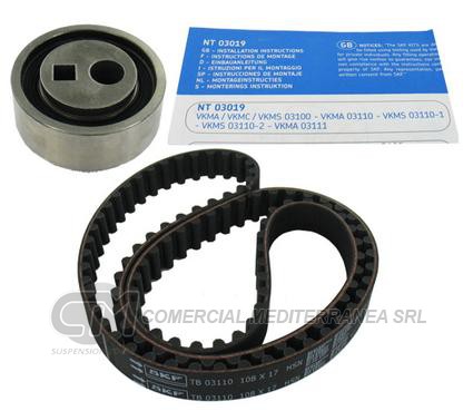 KIT DISTRIBUCION TENSOR+CORREA SKF PEUGEOT 206/306/PARTNER 1.4 8V>2002/SAXO