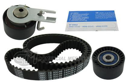 KIT DISTRIBUCION TENSOR+CORREA SKF PEUGEOT 207 1.4 HDI (DV2TD) - CITROEN C3