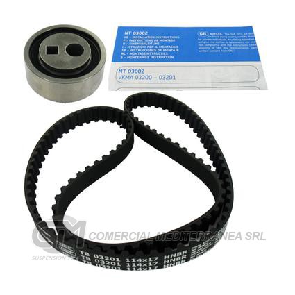 KIT DISTRIBUCION TENSOR+CORREA SKF PEUGEOT 306/405 1.8I 8V/2.0 8V/PARTNER 1