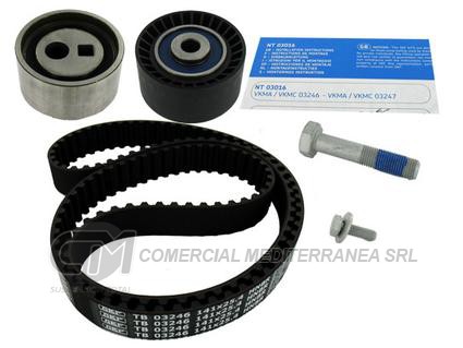 KIT DISTRIBUCION TENSOR+CORREA SKF PEUGEOT 206/306/307/406/607/PARTNER 2.0H