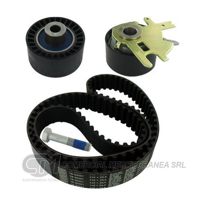 KIT DISTRIBUCION TENSOR+CORREA SKF PEUGEOT 307/407/807 2.0 HDI DW10BTED4 -