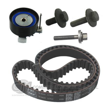 KIT DISTRIBUCION TENSOR+CORREA SKF FORD FIESTA / FOCUS KINETIC 10/....