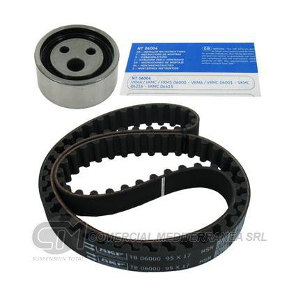 KIT DISTRIBUCION TENSOR+CORREA SKF RENAULT MEGANE / KANGOO / CLIO 1.6 8V MO