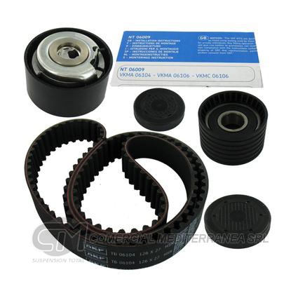 KIT DISTRIBUCION TENSOR+CORREA SKF RENAULT CLIO / MEGANE / LAGUNA 2.0 F4R
