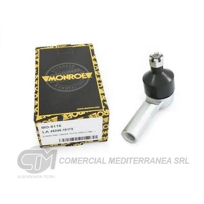 EXTREMO DE DIRECCION TOYOTA RAV 4 (95 / 2000) AMBAS MANOS LARGO 85 MM ROSCA H 14X1.5