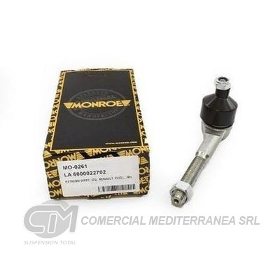 EXTREMO DE DIRECCION IZQ.RENAULT CLIO (./95) LARGO 132 MM ROSCA M 14X1.5