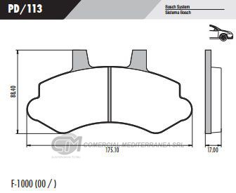 PASTILLA DE FRENOS FRASLE CHEVROLET SILVERADO HD/STD/DLX TURBO 4.2