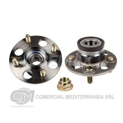 RODAMIENTOS CON MAZAS HONDA FIT/CITY 09/.. FRENO A TAMBOR - CON ABS MAZA DE RUEDA