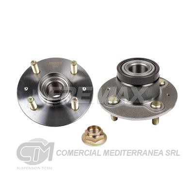 RODAMIENTOS CON MAZAS HONDA CITY/FIT 1.5 L15A 09/.. FRENO A TAMBOR - CON ABS MAZA