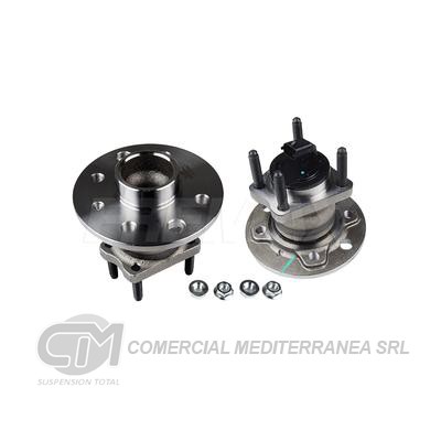 RODAMIENTOS CON MAZAS CHEVROLET MONTANA 11/17 CON ABS MAZA DE RUEDA TRASERA CON CO
