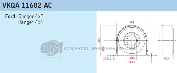 RODAMIENTOS DE CARDAN SKF FORD RANGER 4X2/4X4 SIN SOPORTE DIAMETRO