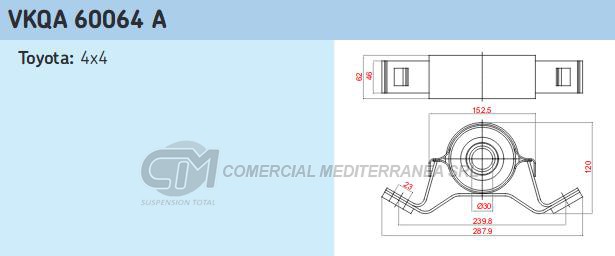 RODAMIENTOS DE CARDAN SKF TOYOTA HILUX 4X4 ../05 DIAMETRO INTERIOR