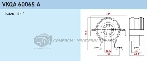 RODAMIENTOS DE CARDAN SKF ISUZU PICK UP 4X2 2.5 2.8 3.1 TD 3.2 V6