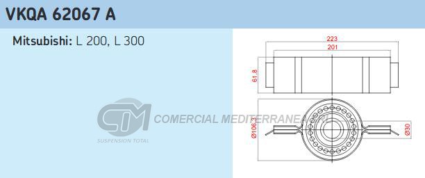 RODAMIENTOS DE CARDAN SKF MITSUBISHI VARIOS DIAMETRO INTERIOR 30 M