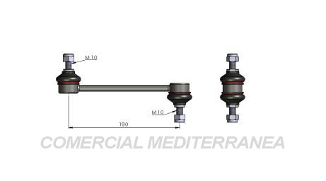 BIELETA DE SUSPENSION DEI CAS ALFA ROMEO 156 98-->07 / 147 02-->10 / G