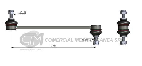 BIELETA DE SUSPENSION DEICAS AUDI A1 11/13 DELANTERA