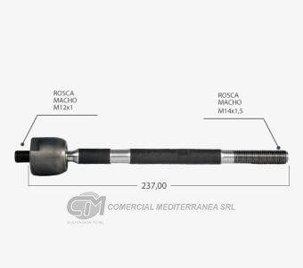 AXIAL DEI CAS CITROEN C3 03-->12