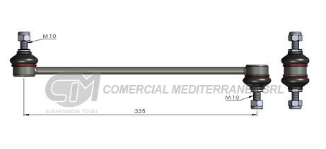 BIELETA DE SUSPENSION DEICAS PEUGEOT 307 BIELETA ESTABILIZADORA LARGO